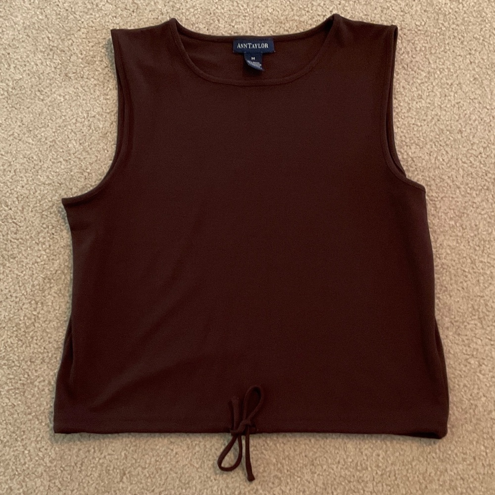 size M, bust up to 38” inches, brown tank top